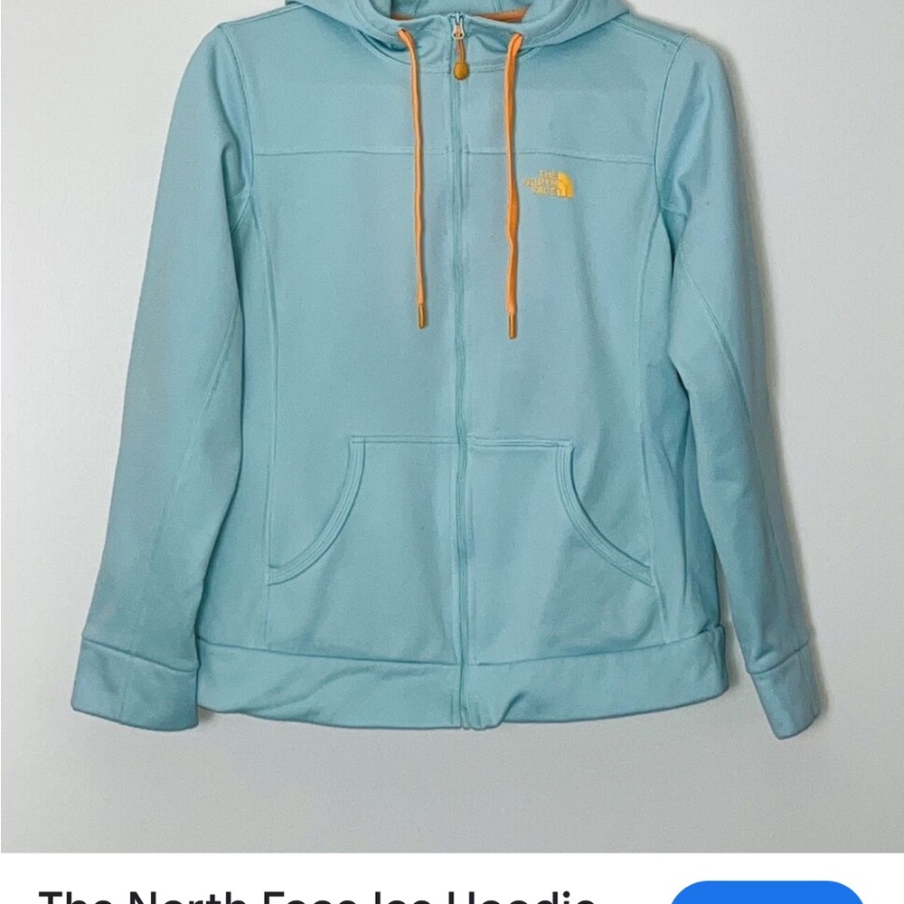 The North Face Blue and Green Ski Jacket with Hood